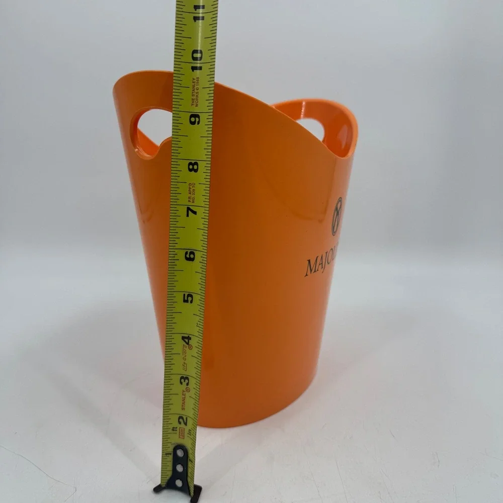 Majolini‎ Orange Rumex Bucket Patented Ice Wine Cooler Made in Italy